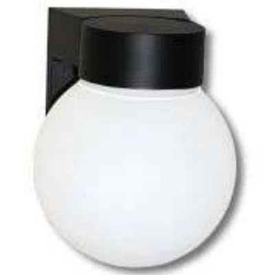 Black Wall Ball Fixture Poly