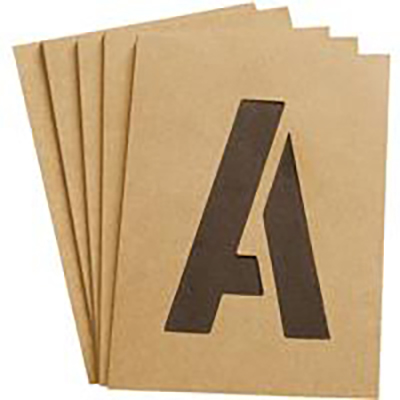 4" Letter and Number Stencil Set