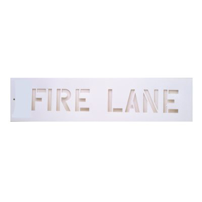 Fire Lane Stencil
