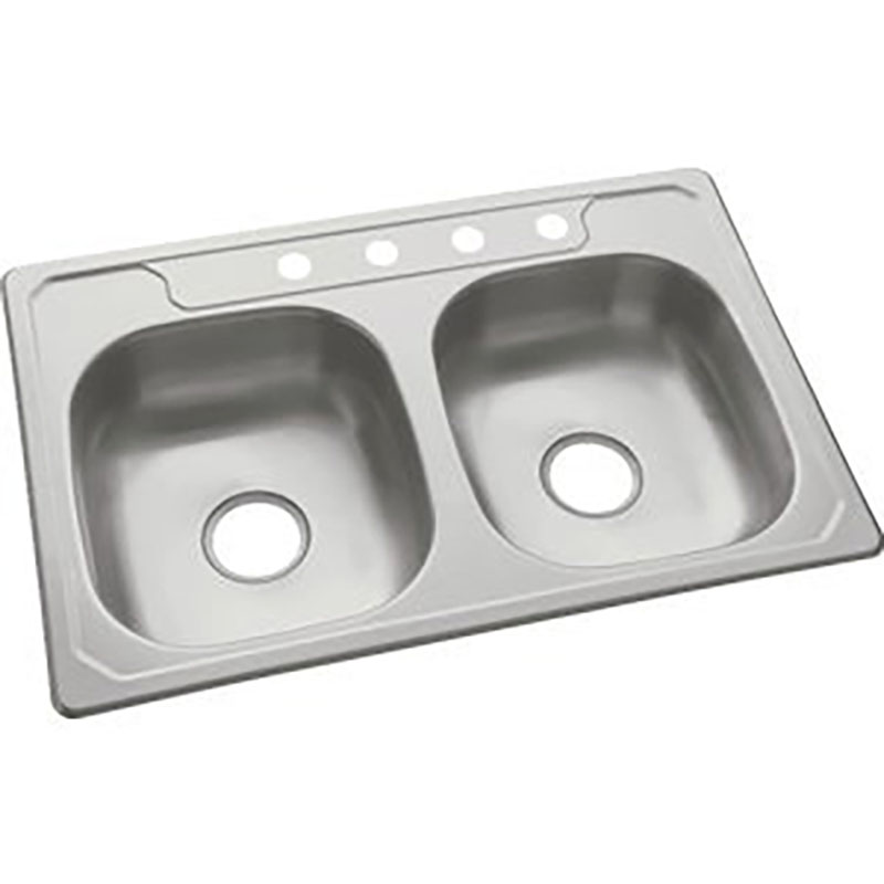 Ss Dbl. Sink 33" X 22" X 7"