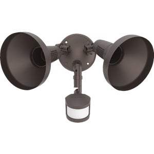 Halo 2 Bulb Motion Activated Security Flood Light - Bronze