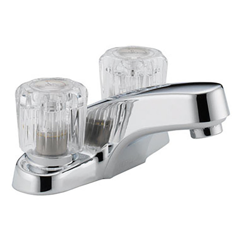 Banner Two Handle Bathroom Faucet - Satin Nickel - Without Pop-Up