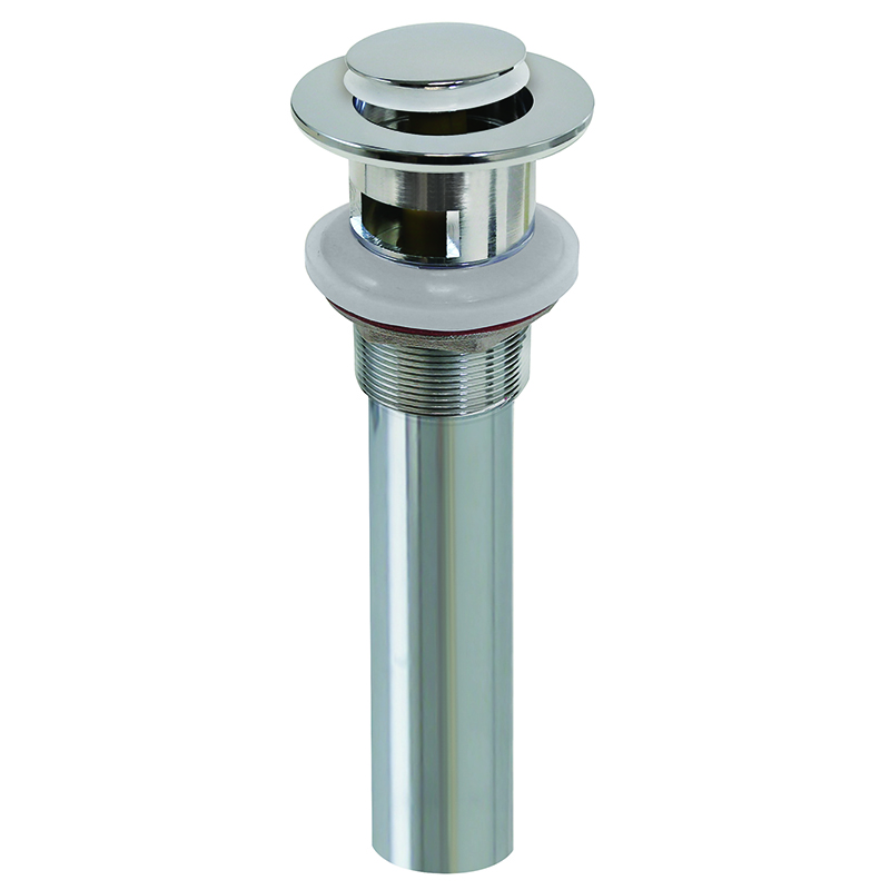 1-1/4" Push Button Drain Assembly - Chrome