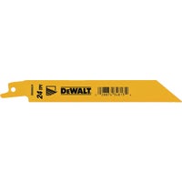 6" DeWalt 18TPI Metal Cutting Reciprocating Saw Blade - 5/pack