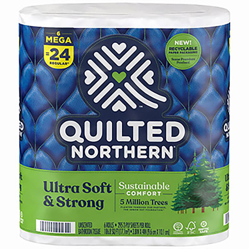Quilted Northern 2-Ply Mega Toilet Paper Rolls - 6/pack