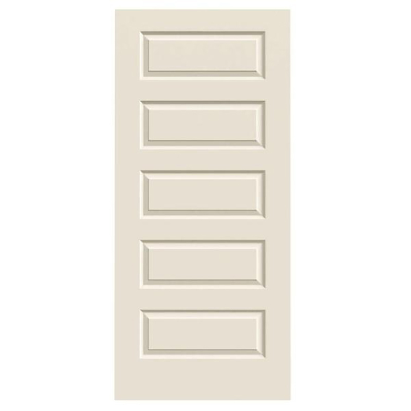 36" x 80" x 1-3/8" HC Primed Rockport 5 Panel Interior Door Slab