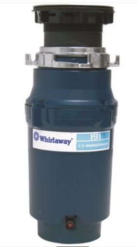 1/3 HP Whirlaway Garbage Disposal
