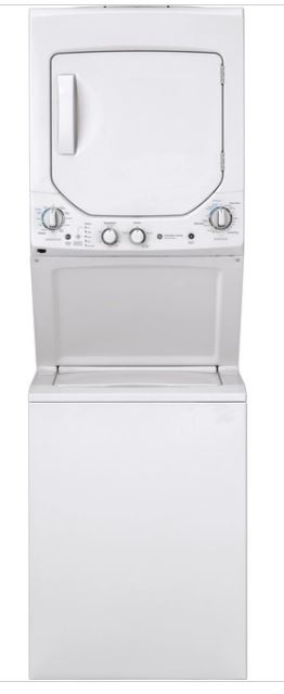GE® 24" Unitized Spacemaker® Washer & Electric Dryer - White