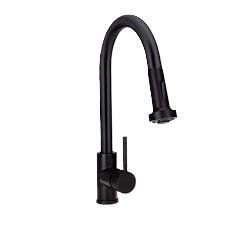Single Handle Kitchen Faucet with Pull Down Sprayer - Matte Black