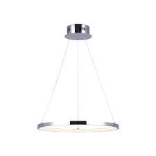 24" Vivio Elio LED 35W Halo Chandelier - Satin Nickel