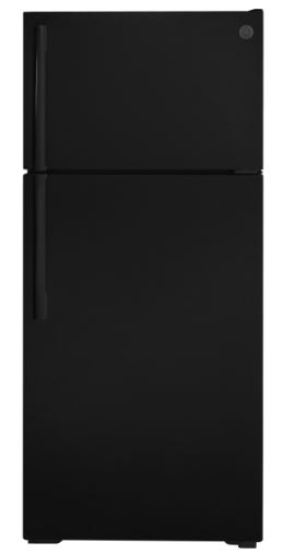 GE® 16.6 cu. ft. Icemaker Ready Top Freezer Refrigerator - Black