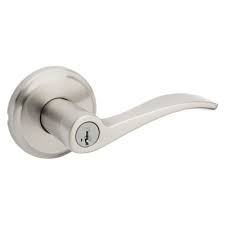 Kwikset 740TNL Tustin SmartKey Entry Lever - Satin Nickel