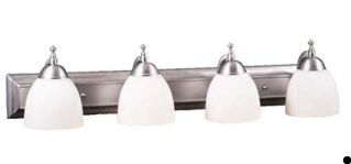 36" Dallas 4 Bulb Vanity Fixture - Satin Nickel