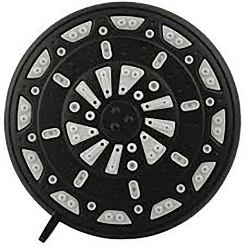 1.8 GPM 6 Spray Shower Head - Matte Black