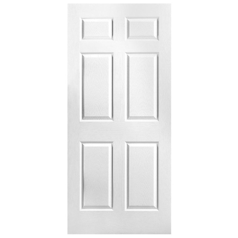36" x 80" x 1-3/8" HC Primed 6 Panel Interior Door Slab