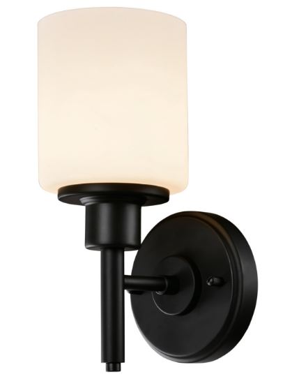 7" Aubrey 1 Bulb Wall Sconce - Matte Black