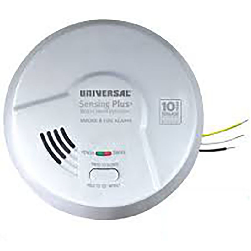 5.6" USI Hardwired Smoke Alarm with 10 Year Sealed Battery Backup - AMI1061SB