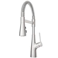 Pfister Single Handle Kitchen Faucet with Pull Down Sprayer - Stainless Steel