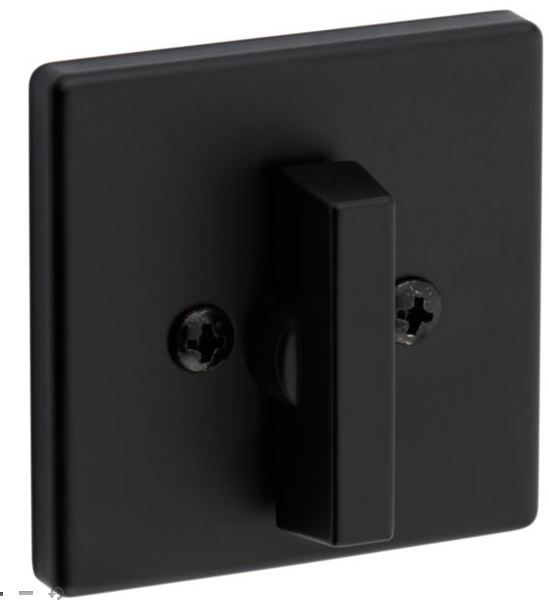 Kwikset 663 Contemporary One Sided Deadbolt - Matte Black
