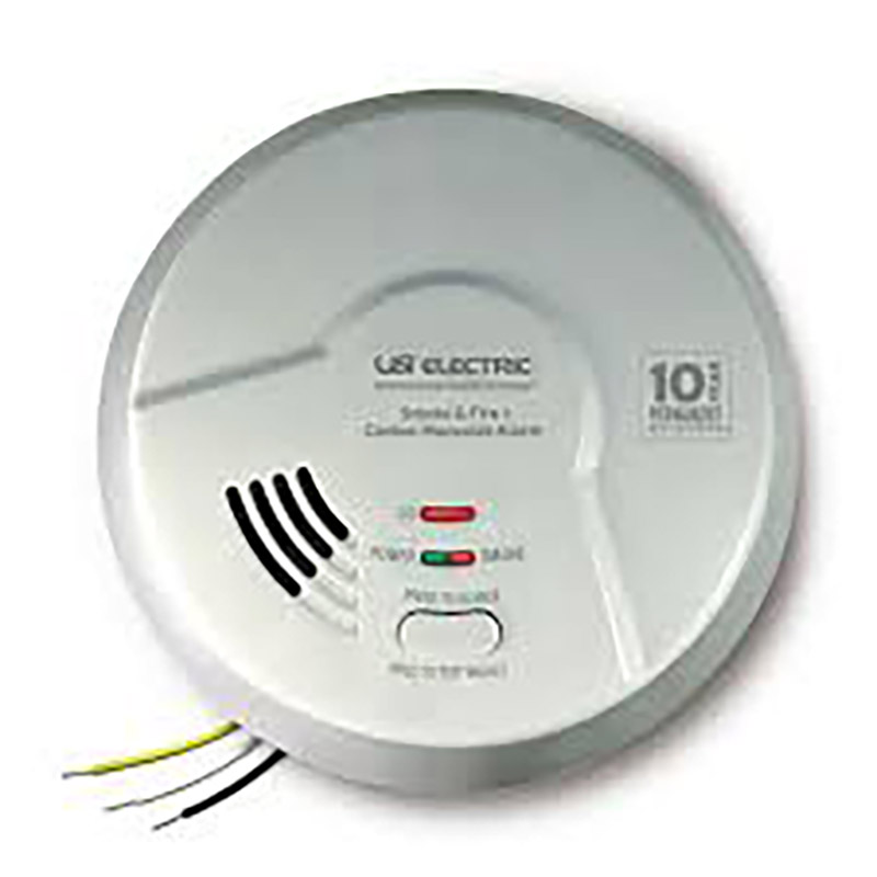 5.6" USI Hardwired Fire/Smoke/CO Alarm with 10 Year Sealed Battery Backup  - MIC1509S