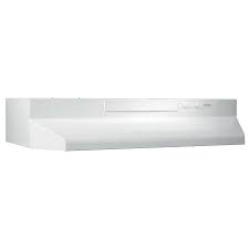30" Broan Convertible Under Cabinet Range Hood with Light - White
