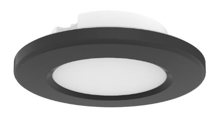 4" LED 9W Round Surface Mount Fixture - Matte Black