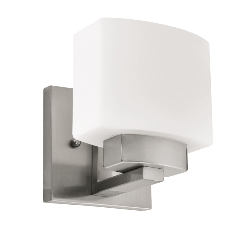 6-1/2" Dove Creek 1 Bulb Wall Sconce - Satin Nickel