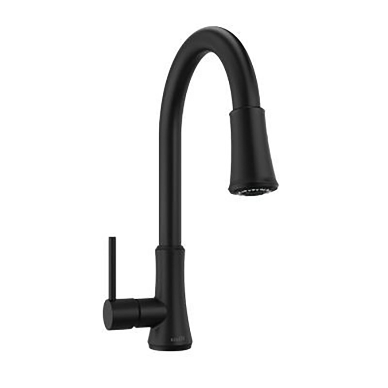 Pfister® Single Handle Kitchen Faucet with Pull Down Sprayer - Matte Black