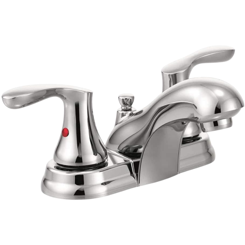 CFG Cornerstone Two Handle Bathroom Faucet - Chrome - With Pop-Up