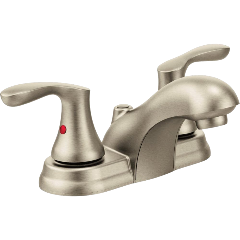CFG Cornerstone Two Handle Bathroom Faucet  - Satin Nickel - With Pop-Up