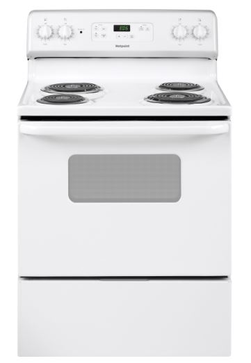 Hotpoint® 30" Free-Standing 4 Burner Electric Range - White