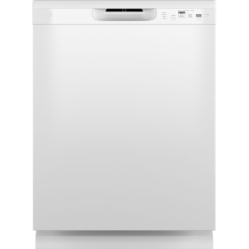 GE® Dishwasher with Front Controls - White