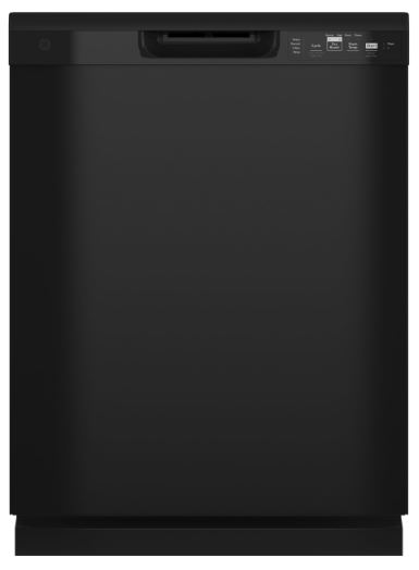 GE® Dishwasher with Front Controls - Black