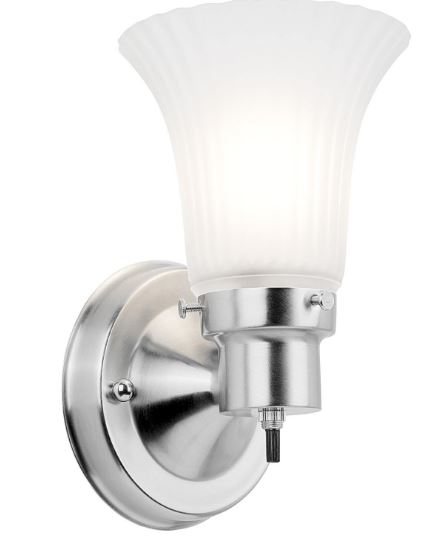 8" Village 1 Bulb Wall Sconce - Satin Nickel
