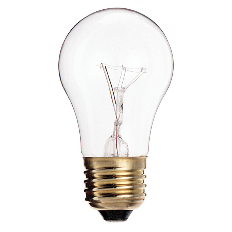 40 Watt A15 Clear Medium Base Appliance Light Bulb