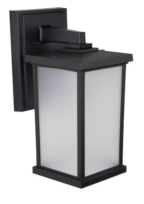 14" Outdoor LED 13W Wall Lantern Fixture - Black