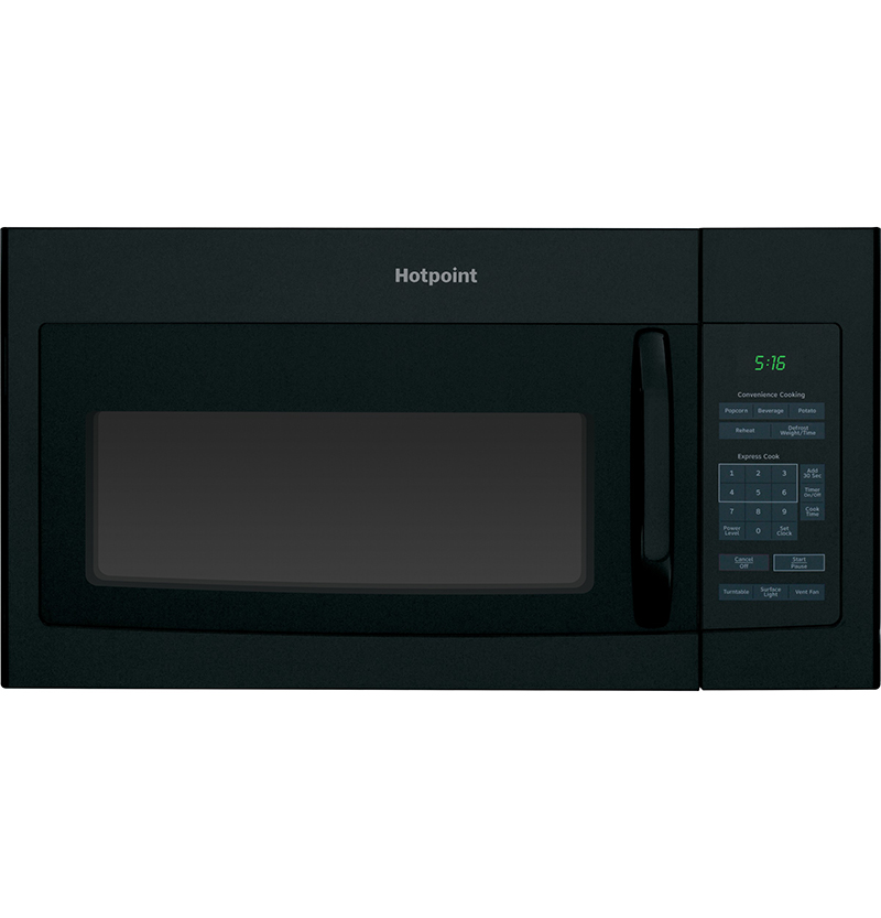 Hotpoint® 1.6 cu. ft. Over-the-Range Microwave Oven - Black