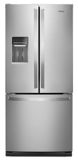 Whirlpool® 20 cu. ft. French Door Refrigerator with Ice Maker - Stainless Steel