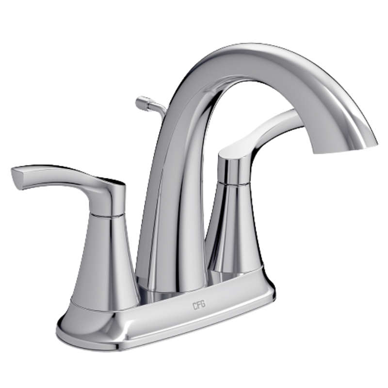 CFG Ash Two Handle Bathroom Faucet - Chrome - With Pop-Up