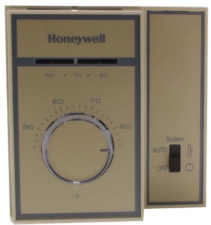 Honeywell Manual Fan Coil Line Voltage Thermostat - T6169C4015/U