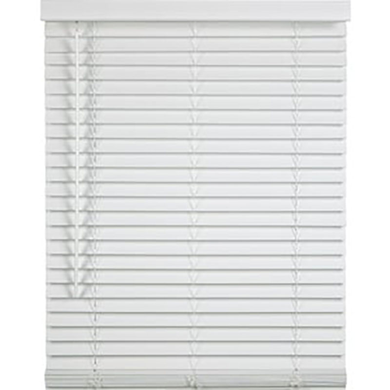 2" Faux Wood Blind - 71" W x 48" L - White
