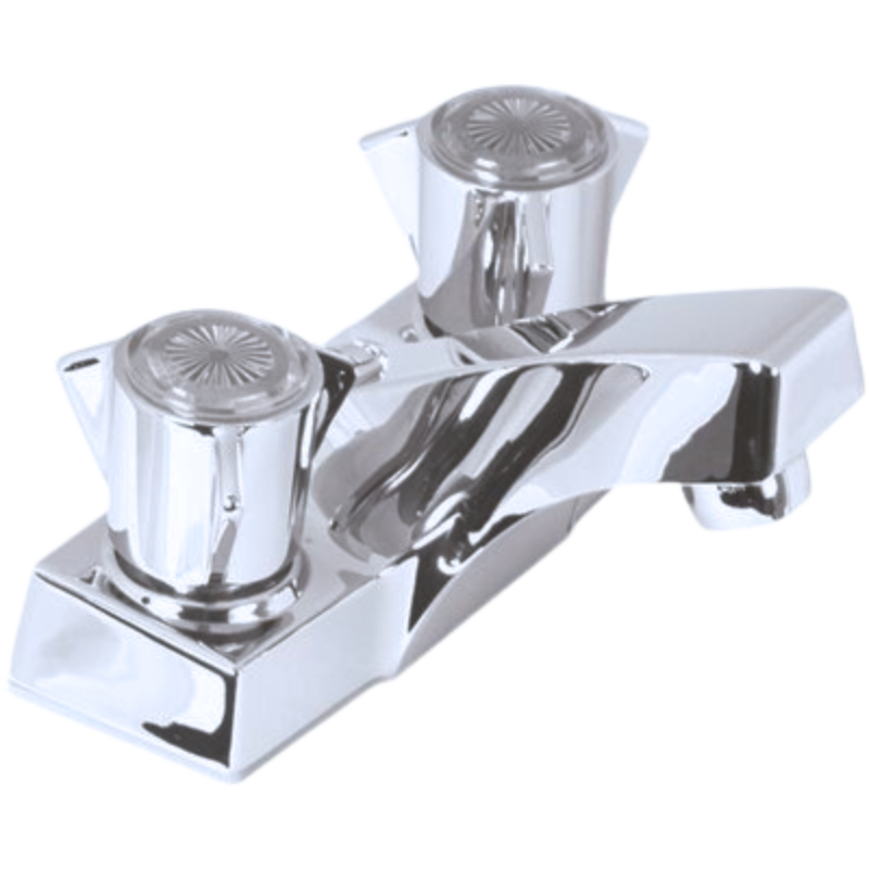 Sayco Two Handle Bathroom Faucet - Chrome - Without Pop-Up