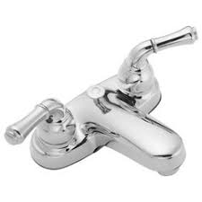 Banner Two Handle Bathroom Faucet - Chrome - With Pop-Up