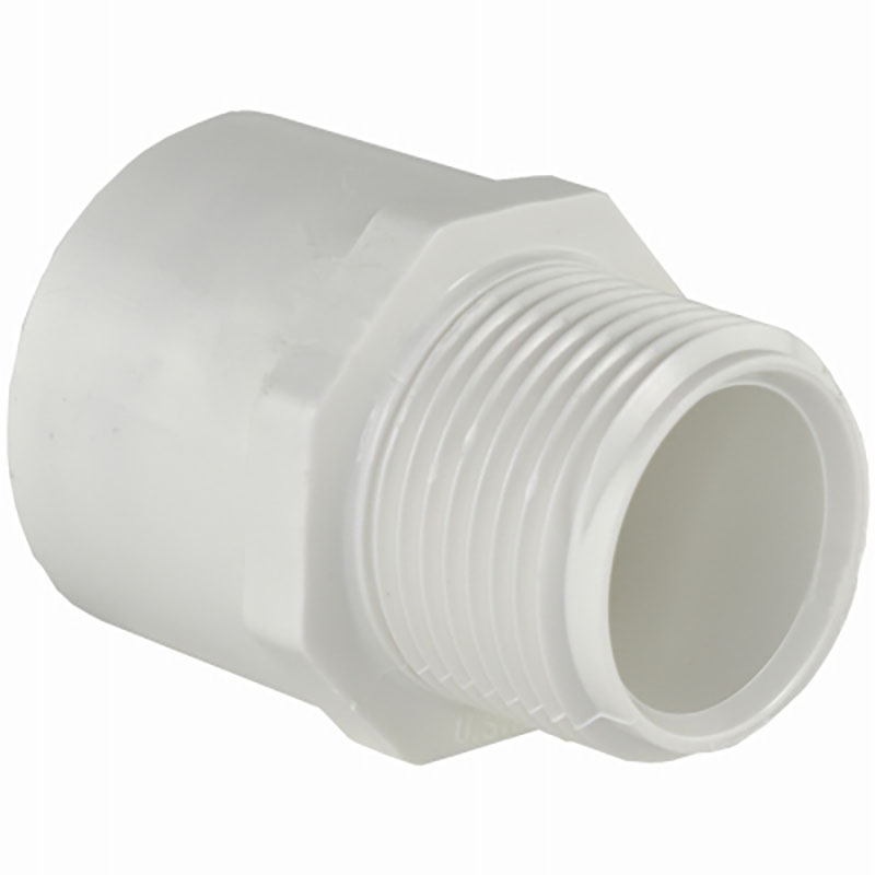 3/4" MIP x 1" Slip PVC Reducing Male Adapter