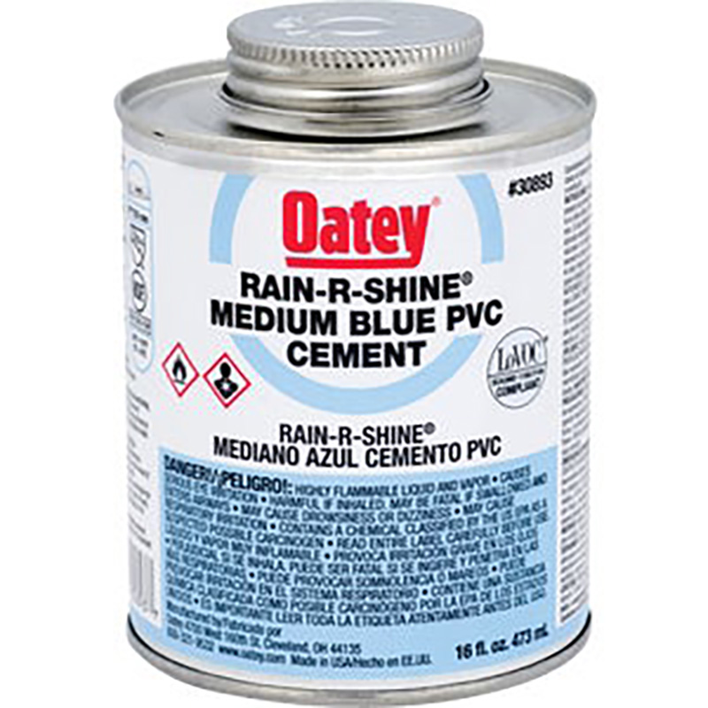 Blue PVC Medium Cement - 16 oz