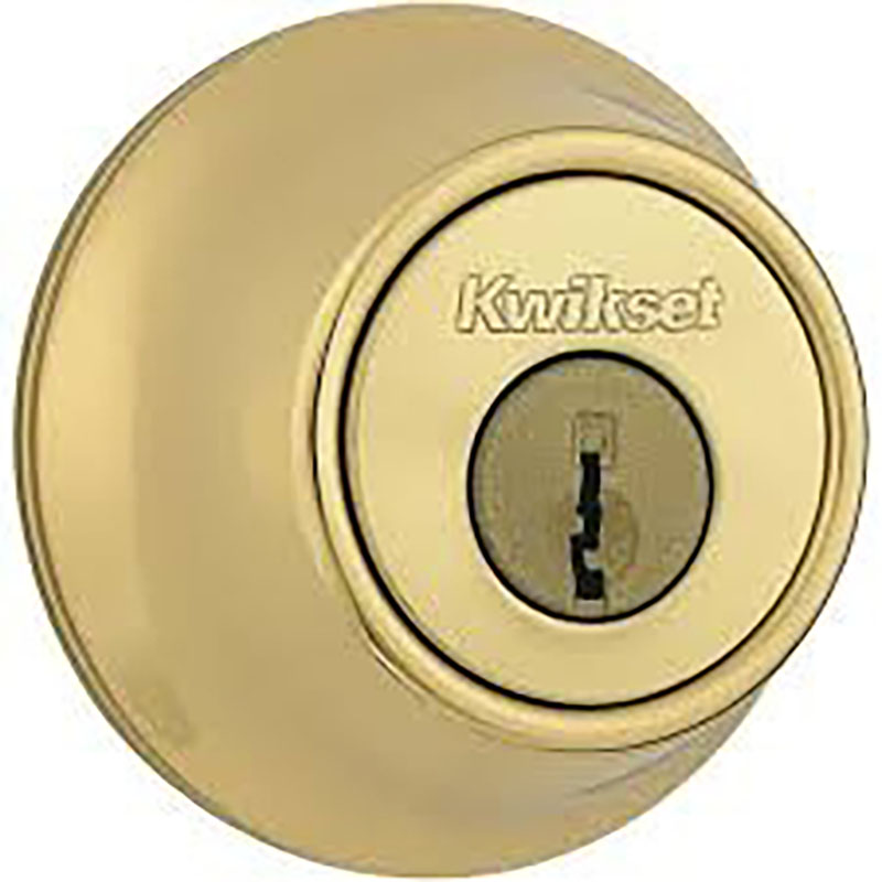 Kwikset 665 SmartKey Double Cylinder Deadbolt - Polished Brass