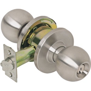 Economy Storeroom Entry Lock - Satin Nickel