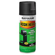 Flat Black Rust-Oleum High Heat Spray Paint - 12 oz