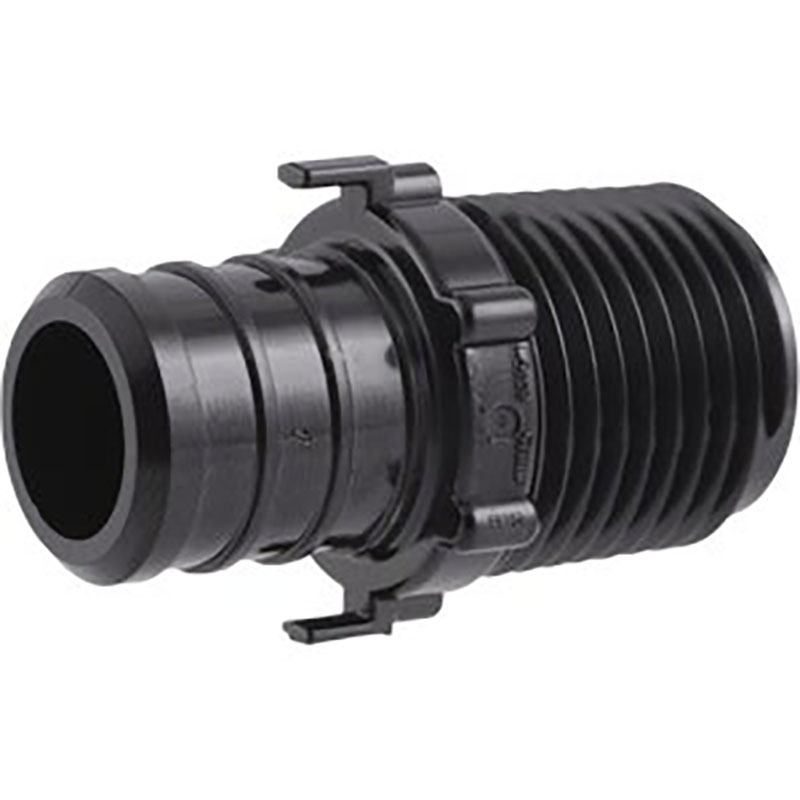 3/4" barb x 1/2" MIP PEX Poly Reducing Male Adapter