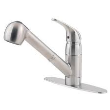 Pfister Kitchen Faucet with Pull Out Sprayer - Stainless Steel